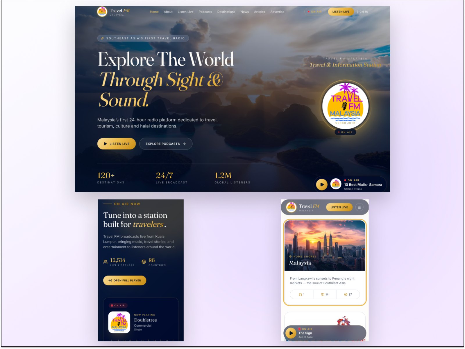 Custom AI-Native Travel Web Development for Travel FM
