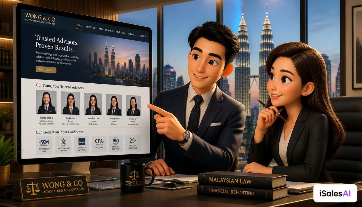Reka Bentuk Web Kuala Lumpur: Apa yang Firma Guaman, Akauntan dan Perunding Perlukan di Laman Web Sebelum Klien Korporat Akan Menghubungi